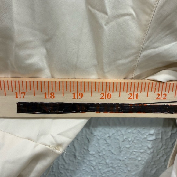 Antonio Melani NWT Women’s Size 10 Cream Button Down Collar Long Sleeve Midi - Picture 8 of 10